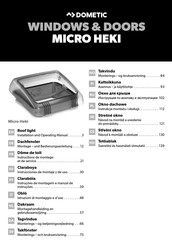 Dometic MICRO HEKI Montagehandleiding En Gebruiksaanwijzing