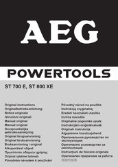 AEG Powertools ST 700 E Oorspronkelijke Gebruiksaanwijzing