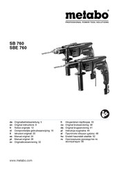 Metabo SBE 760 Gebruiksaanwijzing