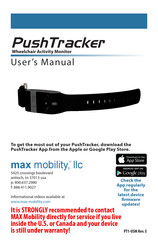 max mobility PushTracker Gebruikershandleiding