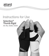 Allard Selection Thumb Rigid 35203 Gebruiksaanwijzing