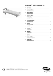 Invacare H113 Marina XL Gebruiksaanwijzing