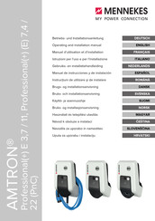 Mennekes AMTRON Professional+ 7,4/22 PnC Gebruikers- En Installatiehandleiding