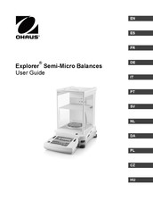 OHAUS Explorer Semi-Micro EX125DM Gebruikershandleiding