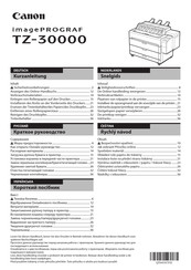 Canon imagePROGRAF TZ-30000 Handleiding