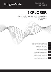 Krüger & Matz EXPLORER KM0552 Gebruiksaanwijzing