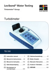 Tintometer Lovibond TB 350 Gebruiksaanwijzing