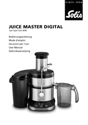 SOLIS JUICE MASTER DIGITAL 8449 Gebruiksaanwijzing