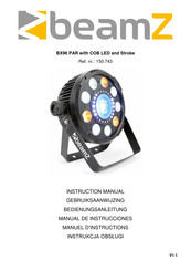 Beamz BX96 PAR with COB LED and Strobe Gebruiksaanwijzing