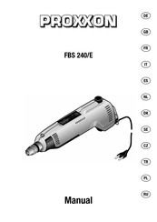 Proxxon FBS 240/E Handleiding