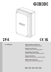 GiBiDi F4 PLUS Instructies Voor Installatie