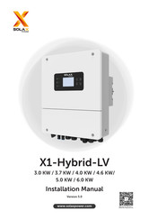 SolaX Power X1-Hybrid-LV Installatiehandleiding