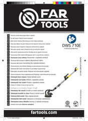 Far Tools DWS 710E Instructies