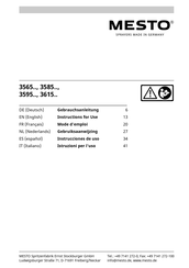 Mesto 3565 Series Gebruiksaanwijzing