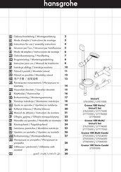 Hansgrohe Croma 100 Multi Combi 27054000 Gebruiksaanwijzing