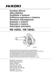 HIKOKI RB 14DSL Gebruiksaanwijzing