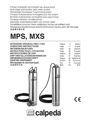 Calpeda MPS Bedieningsvoorschrift