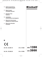 EINHELL WW 1200 Handleiding