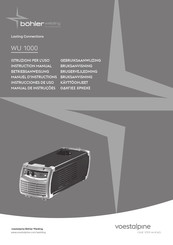 voestalpine Bohler WU 1000 Gebruiksaanwijzing