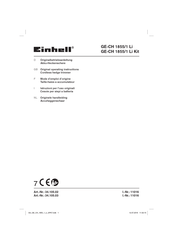 EINHELL 34.105.03 Originele Handleiding