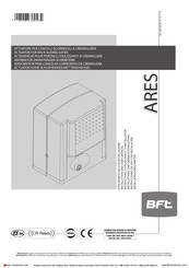 BFT ARES Installatievoorschriften