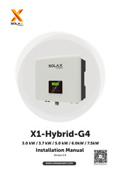 SolaX Power X1-Hybrid-G4 Installatiehandleiding