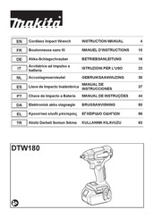 Makita DTW180RFJ Gebruiksaanwijzing