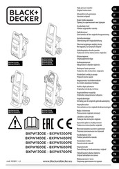 Black & Decker BXPW1500E Vertaling Van De Originele Gebruiksaanwijzing