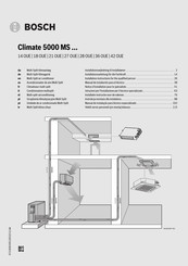 Bosch Climate 5000 MS 21 OUE Installatie-Instructie Voor De Vakman