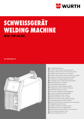 Würth 5952 000 181 Vertaling Van De Originele Gebruiksaanwijzing