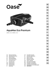 Oase AquaMAX Eco Premium 6000 Gebruiksaanwijzing