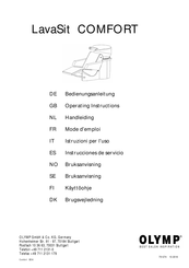 Olymp LavaSit COMFORT Handleiding