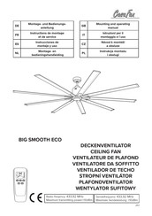 Casa Fan BIG SMOOTH ECO Montage- En Bedieningshandleiding