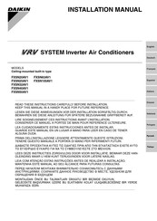 Daikin FXSN20AV1 Installatiehandleiding