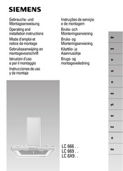 Siemens LC 669 Series Montagevoorschrift En Gebruiksaanwijzing