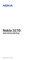 Nokia 3210 Gebruikshandleiding