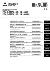 Mitsubishi Electric Mr.SLIM PEAD-SM71JA Installatiehandleiding