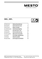 Mesto 3593 Series Gebruiksaanwijzing