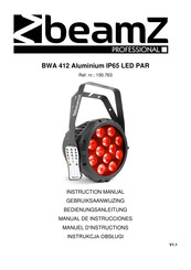 Beamz professional BWA 510 Aluminum IP65 LED PAR Gebruiksaanwijzing