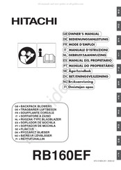 Hitachi RB160EF Gebruiksaanwijzing