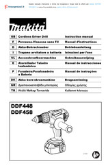 Makita DDF458 Gebruiksaanwijzing