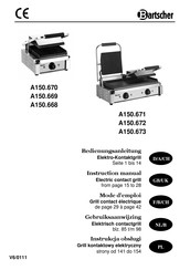 Bartscher A150671 Gebruiksaanwijzing