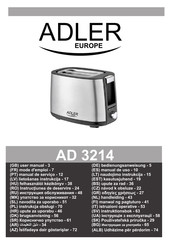 Adler europe AD 3214 Handleiding