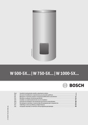 Bosch W 500-5X Series Installatie- En Onderhoudsinstructies