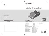 Bosch AMPShare GAL 18V-40 Professional Oorspronkelijke Gebruiksaanwijzing