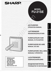 Sharp FU-21SE Gebruiksaanwijzing