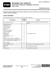 Toro 03916 Installatie-Instructies