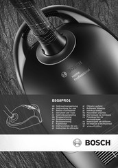 Bosch Home Professional BSG8PRO1 Gebruiksaanwijzing