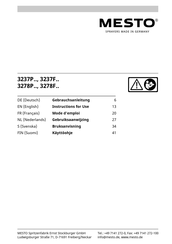 Mesto 3237 Gebruiksaanwijzing