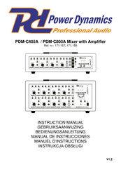 Power Dynamics PDM-C405A Gebruiksaanwijzing